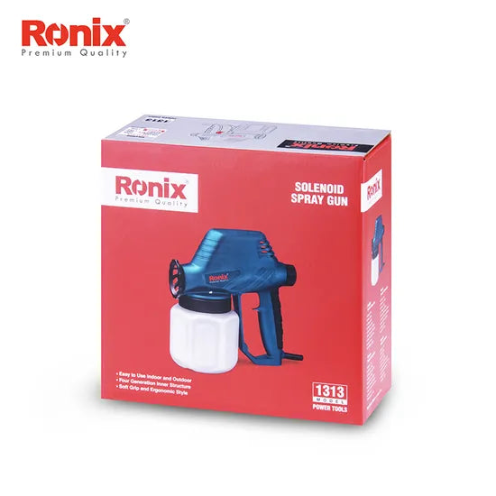 Ronix 1313 Easy Spraying and Cleaning for Power Paint Sprayer Adjustable Valve Knob Quick Refill Lid Solenoid Spray Gun