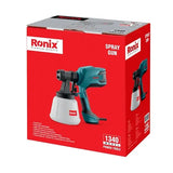 Ronix 1340 HVLP Electric Spray Gun 450W 1200ml Nozzle Paint Sprayer High Pressure Power Paint Spray Guns for Wall Paint