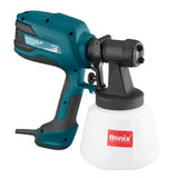 Ronix 1340 HVLP Electric Spray Gun 450W 1200ml Nozzle Paint Sprayer High Pressure Power Paint Spray Guns for Wall Paint