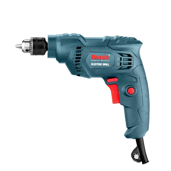 Ronix 2106b Electric Drill Delivers High Performance in Heavy-Duty Applications 6.5mm Keyed Variable Speed Electric Drill