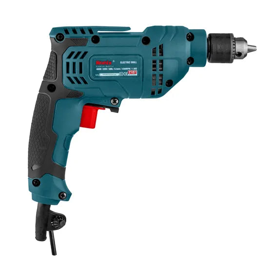 Ronix 2107 Power Drill Variable Speed Reversing Switch for Increased Versatility 6.5mm Keyed 4300rpm Electric Drill