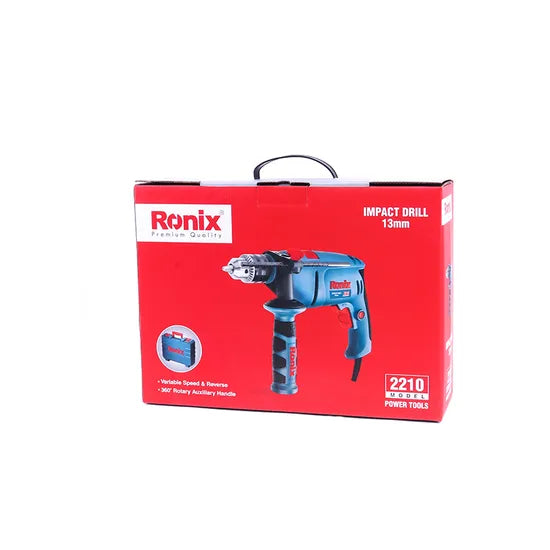 Ronix 2210 Large Lockable Trigger with Variable Speed Dial Optimizes The Drilling Accuracy and Reduce The Fatigue Impact Drill