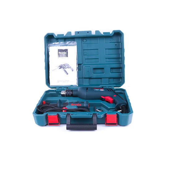 Ronix 2210 Large Lockable Trigger with Variable Speed Dial Optimizes The Drilling Accuracy and Reduce The Fatigue Impact Drill