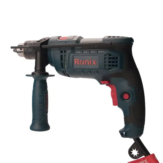 Ronix 2214 All Metal Ratcheting Keyless Chuck Drill Designed for Greater Bit Retention of Corded Drill Soft Grip Impact Drill