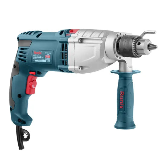 Ronix 2221 Impact Drill with Steel Base 13mm Keyed Chuck Drill House Maintenance Power Drill Impact