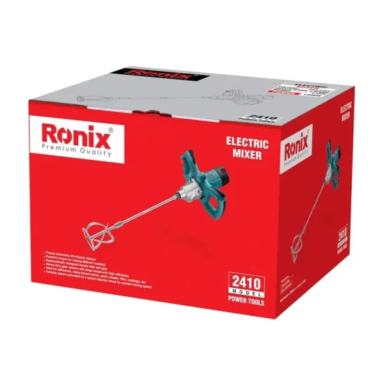 Ronix 2410 Double Speed Electric Mixer 1300W High Power Industrial Hand-Held Steering Wheel Electric Mixer Liquid Agitator Blender