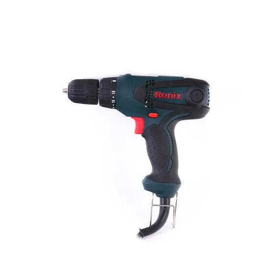 Ronix 2513 Electric Screwdriver Set in Carrying Case Dual Position Handle Wide Range of Drilling 1800rpm Electric Screwdriver