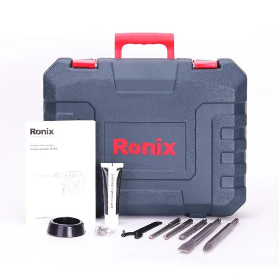 Ronix 2703 4250bpm Rotary Hammer Drill Suitable for Professional or Daily Home Users 3 Functions Rotary Hammer