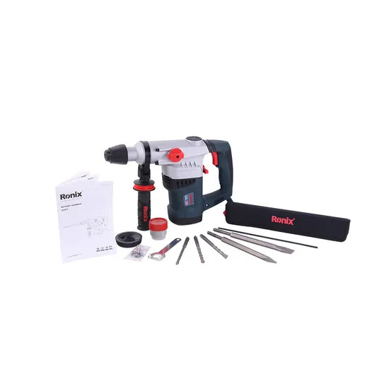 Ronix 2707 Electric Demolition Hammers Variable Speed-Including 3 Drill Case High-Performance Rotary Hammer