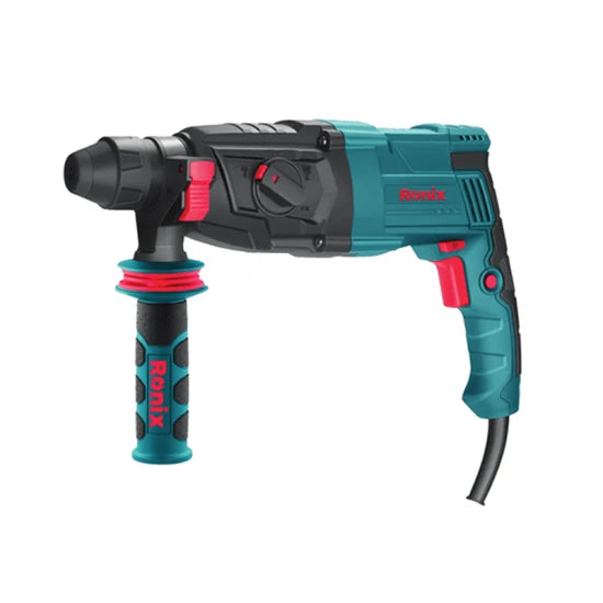 Ronix 2723 Rotary Hammer 800W 26mm Rotary Hammer Drill Multi-Functional Hammer Drill for Concrete Tile Wall Stones