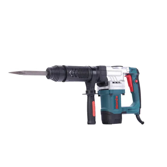 Ronix 2809 Electric Jack Hammer Concrete Breaker Trigger Lock with Chisel Bit with Carrying Case Demolition Hammer