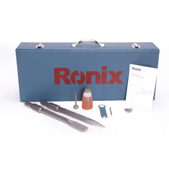 Ronix 2814L 1600W Motor That Delivers Powerful Impact Energy Three Function Modes Easily Switched Demolition Hammer