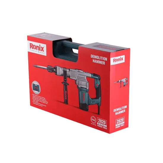 Ronix 2820 Adjustable 360 Fore-Grip Provides Extra Control and Comfort During Extended Use Powerful Demolition Hammer