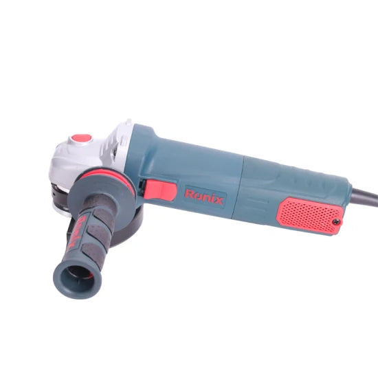 Ronix 3100 Power Angle Grinder 1100W 115mm Electric Grinder Power Tools with Grinding Wheels Cutting Mini Angle Grinder