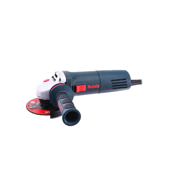 Ronix 3110 for Easy Operation Raised Spindle Lock Easy Safe to Change Accessories Ergonomic 2 Position Side Handle Angle Grinder