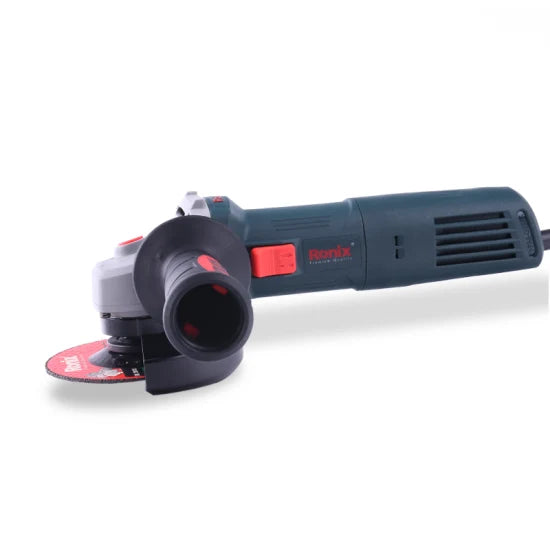 Ronix 3111 115mm Electric Variable Speed Angle Grinder Trigger Grip Long Handle 850W Mini Angle Grinder