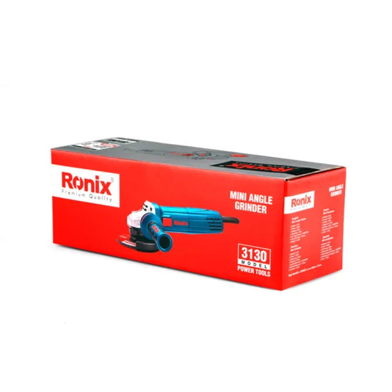 Ronix 3130 720W 11000rpm with 100/115mm Grinding Wheel Angle Grinder Ergonomic Design Handle Mini Angle Grinder
