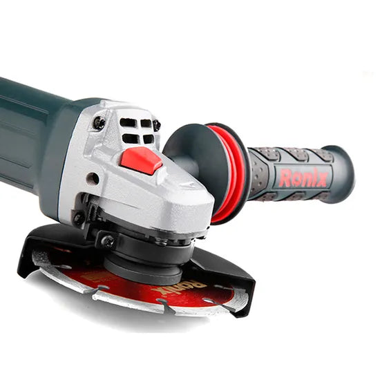 Ronix 3130 Ergonomic Design Handle Improves Comfort Quick Release Guard for Easier Change Disc Accessories Angle Grinder
