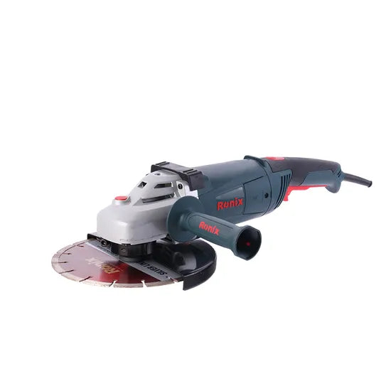 Ronix 3212 2350W Variable Speed 230mm Angle Grinder with Paddle Switch X-Lock Premium Segmented Diamond Blade Angle Grinder