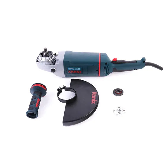 Ronix 3220 Angle Grinder Replacement 3 Positions Available Auxiliary Handle for Better Control Comfort Electric Angle Grinder