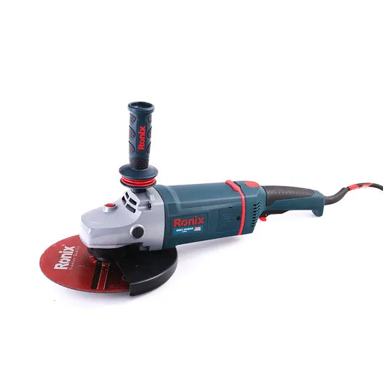 Ronix 3220 No-Load Speeds 6000rpm 230mm Angle Grinder 2400W Power Grinders Tool for Cutting Grinding Angle Grinder
