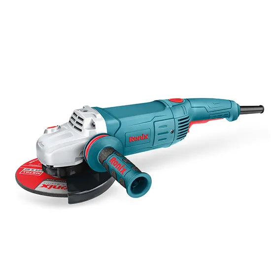 Ronix 3231 2400W Multi-Grip Paddle Switch Angle Grinder Ergonomic Powerful Grinder Design 180mm Ergonomic Angle Grinder