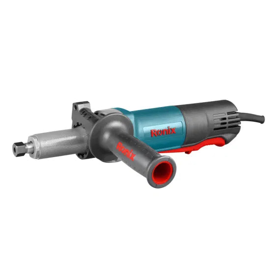 Ronix 3303 Pneumatic Angle Die Grinder Features Built-in Speed Regulator for Better Control Rear Air Exhaust of Die Grinder