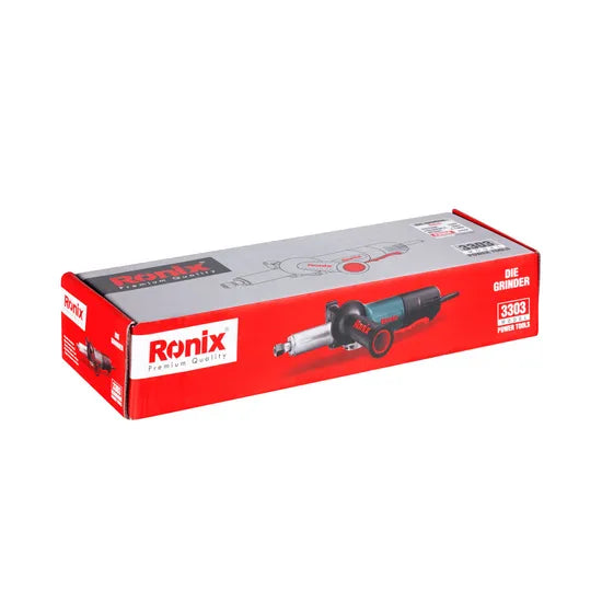 Ronix 3303 Pneumatic Angle Die Grinder Features Built-in Speed Regulator for Better Control Rear Air Exhaust of Die Grinder