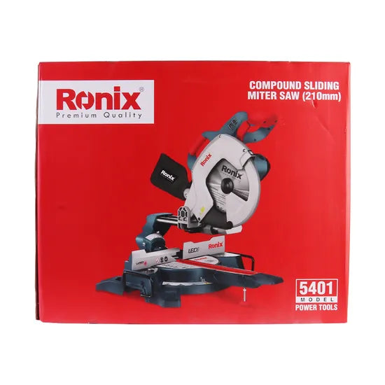 Ronix 5401 Cutter Miter Saw with Laser Pointer Electronic Brake Sharp Cut 1500W 210mm Dual Bevel Sliding Mitre Saw