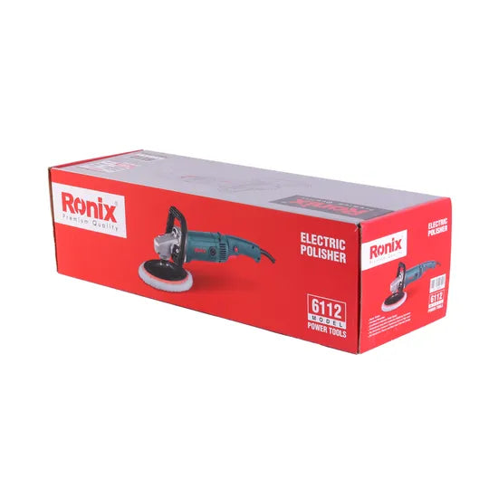 Ronix 6112 Long Service Life Polisher Light Body Easy Replacement Carbon Brushes Heat Resistant Copper Wire Motor Polisher