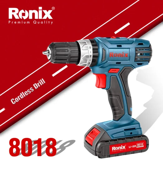 Ronix 8018 Brushless Hammer Drill Between 4 Custom Performance Profiles Saved to Tool Memory Cordless Impact Drill Driver