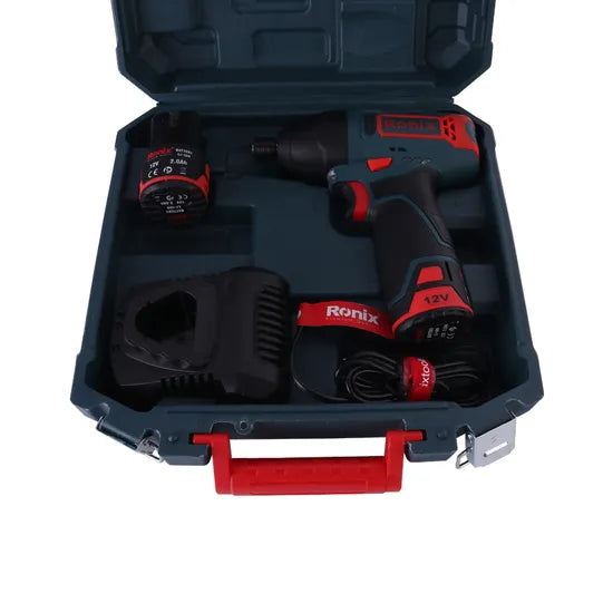 Ronix 8104K Electric Screwdriver Gun Adjustable 2 Position Handles Front LED DC Charging 12V 2.0ah Cordless Screwdriver