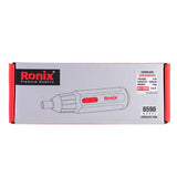 Ronix 8590 Screwdriver Set 9PCS Accessories 1nm Screw Gun Torque Setting 2 Position Handle with LED Light Cordless Screwdriver