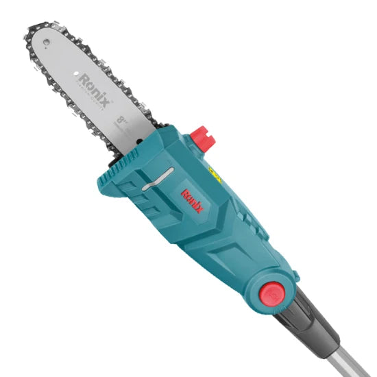 RONIX Ronix 8602 8" Chain Saw Lithium Chainsaw Battery Operated Cordless Electric Pole Saw Tree Trimmer Portable Steel High Branch Saw Telescopic Saw Pruning