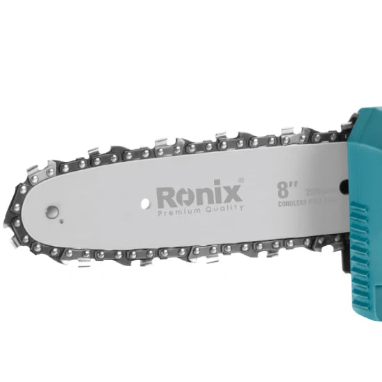 RONIX Ronix 8602 8" Chain Saw Lithium Chainsaw Battery Operated Cordless Electric Pole Saw Tree Trimmer Portable Steel High Branch Saw Telescopic Saw Pruning