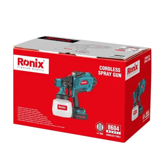 RONIX Ronix 8604 Cordless Spray Gun 20V 2000mAh High Cutting Efficiency Cordless Tools with Brushless Motor Multifunctional Automatic Spray Gun