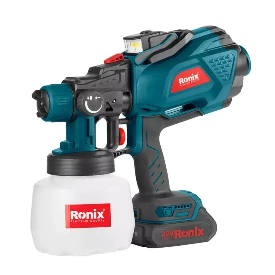 RONIX Ronix 8604 Cordless Spray Gun 20V 2000mAh High Cutting Efficiency Cordless Tools with Brushless Motor Multifunctional Automatic Spray Gun