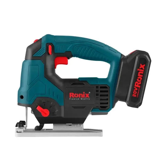 Ronix 8608 Cordless Jigsaw 20V 2500rpm Adjustable Speed Powerful Wood Metal Cutting Tools Speed Power Tools Cordless Electric Wood Cutting Jig Saw