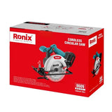 Ronix 8609 Cordless Circular Saw 20V 165mm Professional Wood Cutting Saw Home Use Brushless Circular Saw Kit
