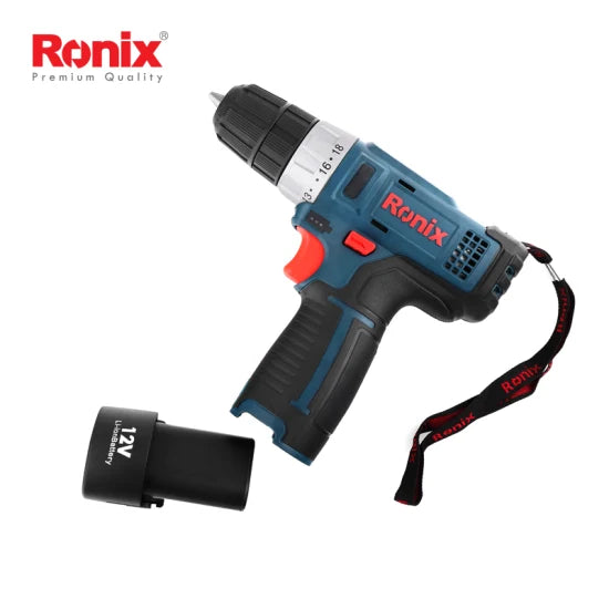 Ronix 8612 10mm Professional and Waterproof Power Tool Cordless Driver Drill