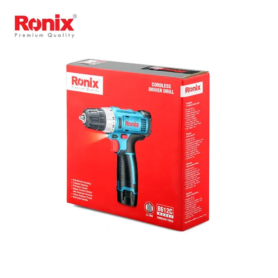 Ronix 8612 10mm Professional and Waterproof Power Tool Cordless Driver Drill