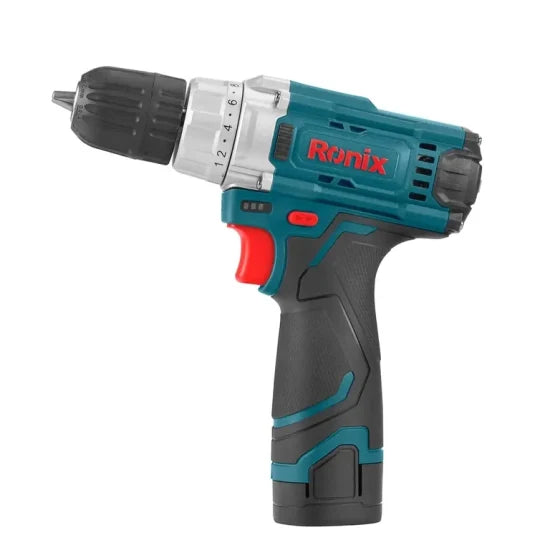 Ronix 8613 Cordless Drill Driver 12V 26n. M Power Tool Set Rechargeable Battery Operated Cordless Impact Drill and Hammer Drill