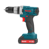Ronix 8615 Cordless Drill Driver 16V Keyless Chuck Impact Function Two Speeds Snstantly Stop 16V Cordless Electric Drill Machine