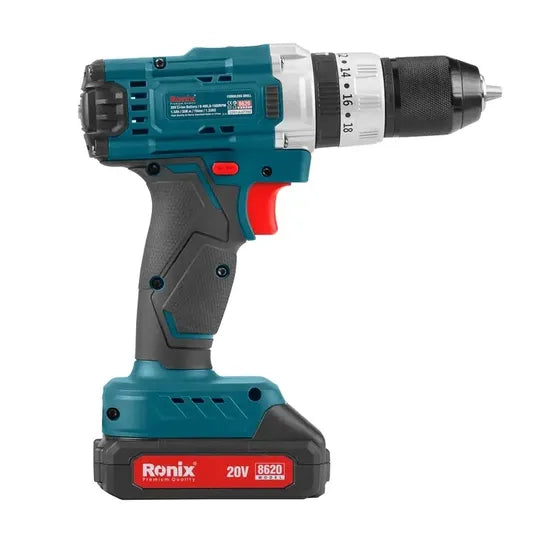 Ronix 8620 Cordless Drill Driver 20V 35n. M 10mm Rechargeable Brushless Cordless Tools Electric Drill Driver Kit Power Tool Set