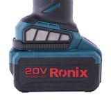 Ronix 8901 Cordless Angle Grinder Mini 20V Battery Brushless Power Motor 8500rpm Electric Grinding Tool Brushless Grinder