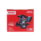 Ronix 8902K 165mm 20V Brushless Cordless Circular Saw Machine with 2 Battery