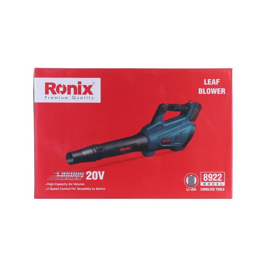 RONIX Ronix 8922 New Model Leaf Blower Portable 20V Lithium Battery Air Blower