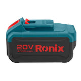 Ronix 8991 20V 4.0ah Factory Price Large Capacity Lithium Ion Battery Rechargeable Cordless Battery