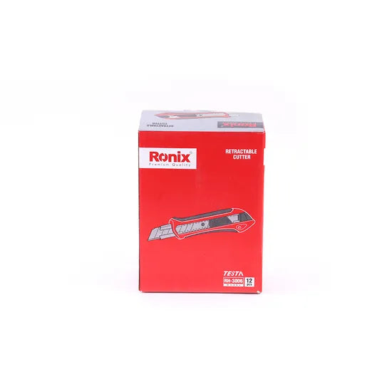 Ronix Hand Tool Rh-3006 18mm Mini Portable Carbon Steel Blade Retractable Cutter Knife