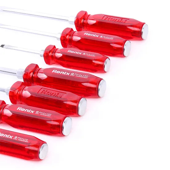 Ronix Hand Tool Set Model Rh-2906 7PCS Screw Driver Bit Hammer Screwdriver Set